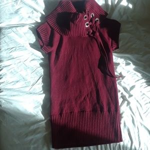 Armani Burgundy Knit Shirt